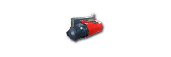 Oil-lubricated, vane-type rotating pumps