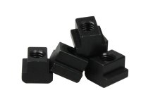 Steel T-slot nut for 18mm slots with 3/8" thread