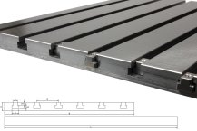 Steel T-slot plate 5050 (finely milled)