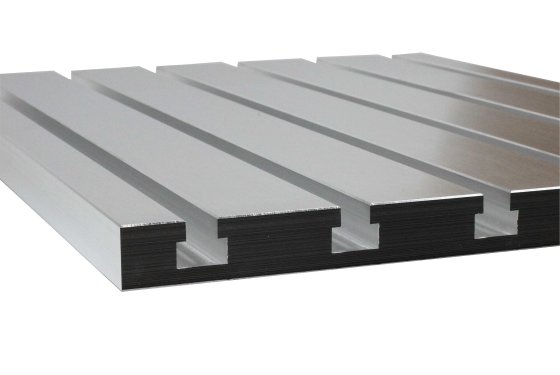 Cast aluminium T-slot plate 16" x 12"